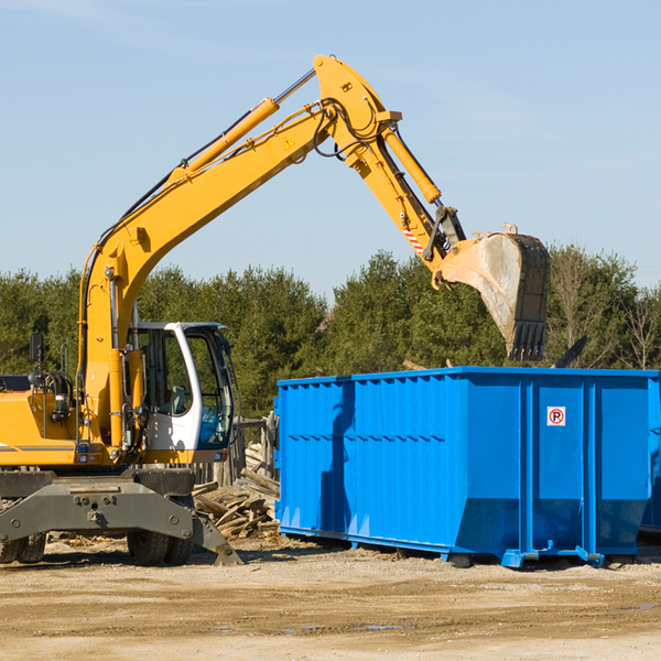 how does a residential dumpster rental service work in West Baldwin